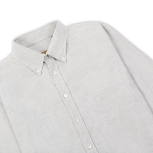 Burrows & Hare Craft Houndstooth Button-down Shirt - Grey