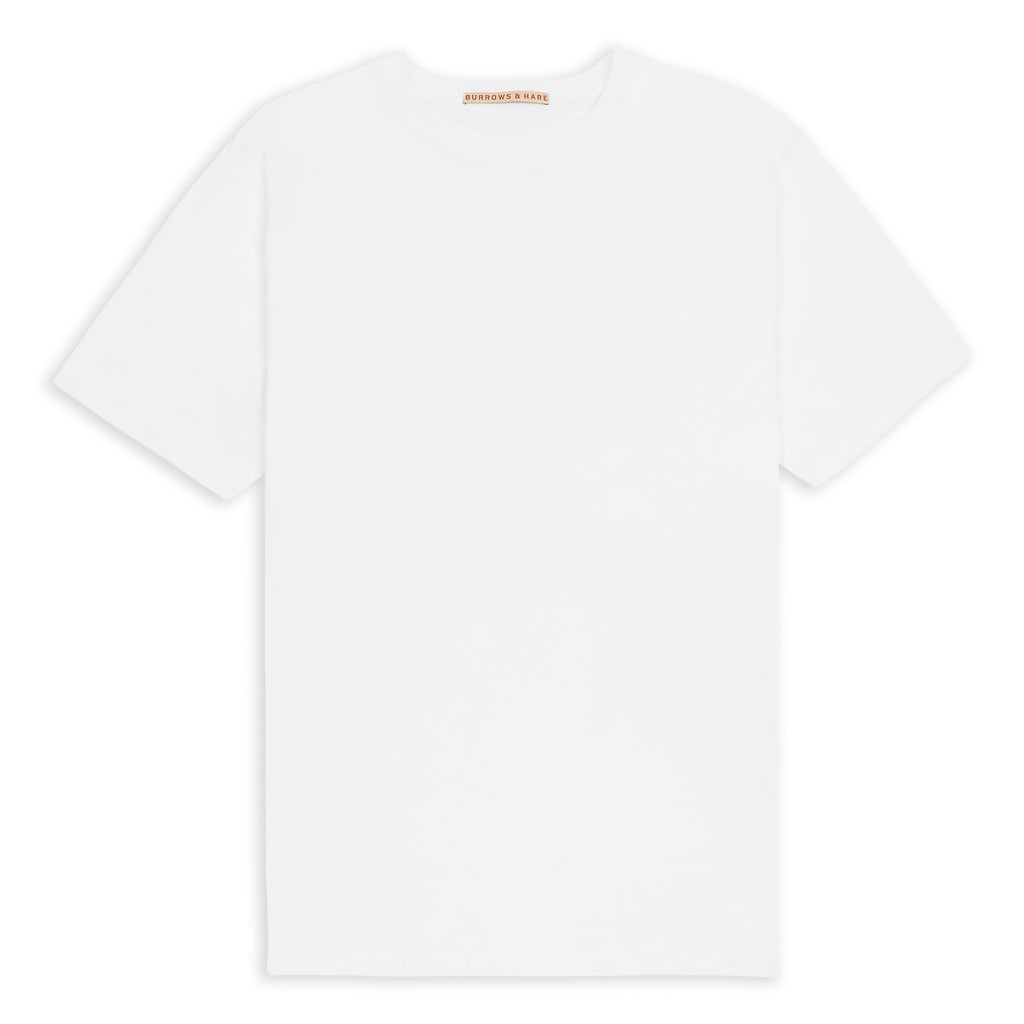 Burrows & Hare Organic Egyptian Cotton T-Shirt - White