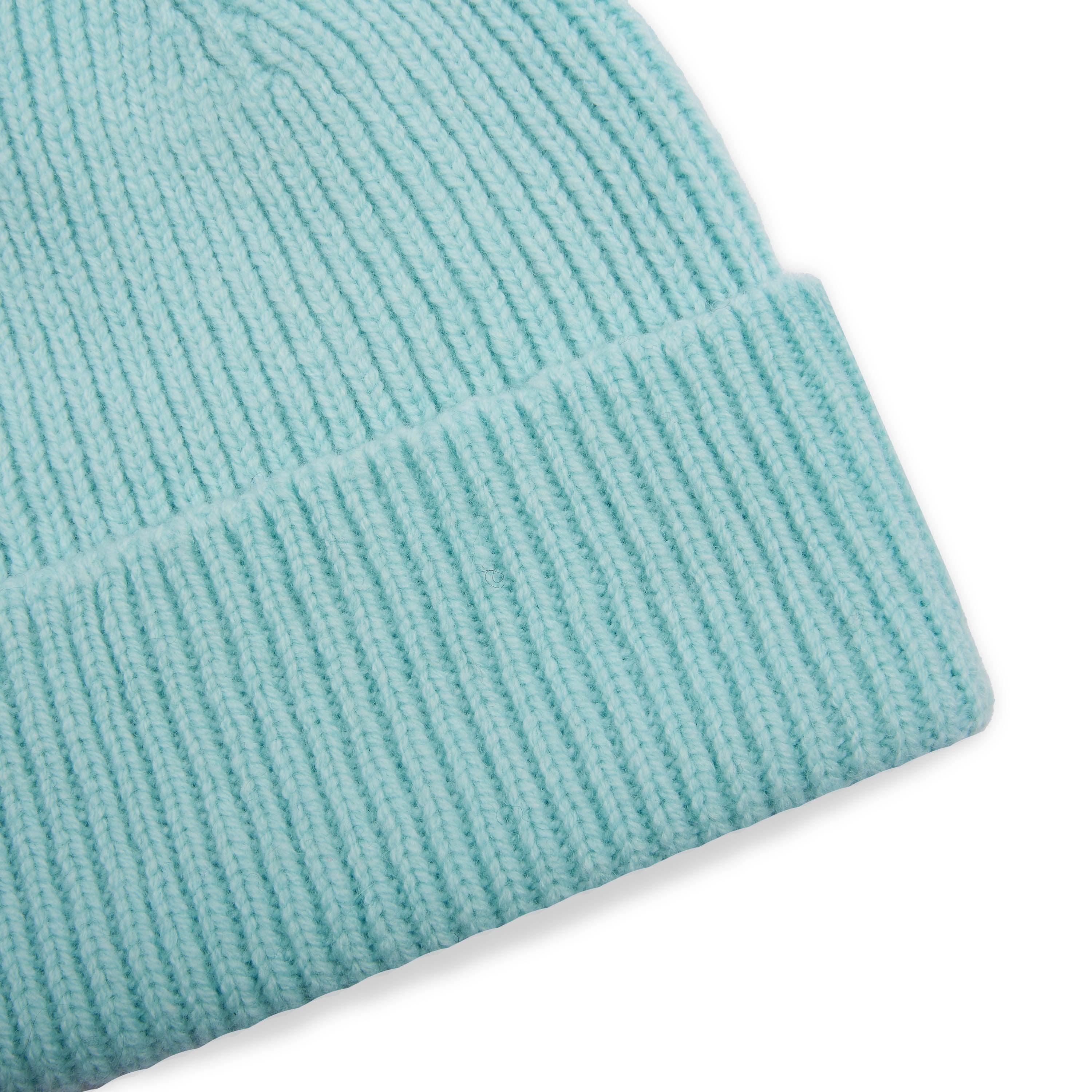 Pure New Wool Beanie Hat - Arctic Blue