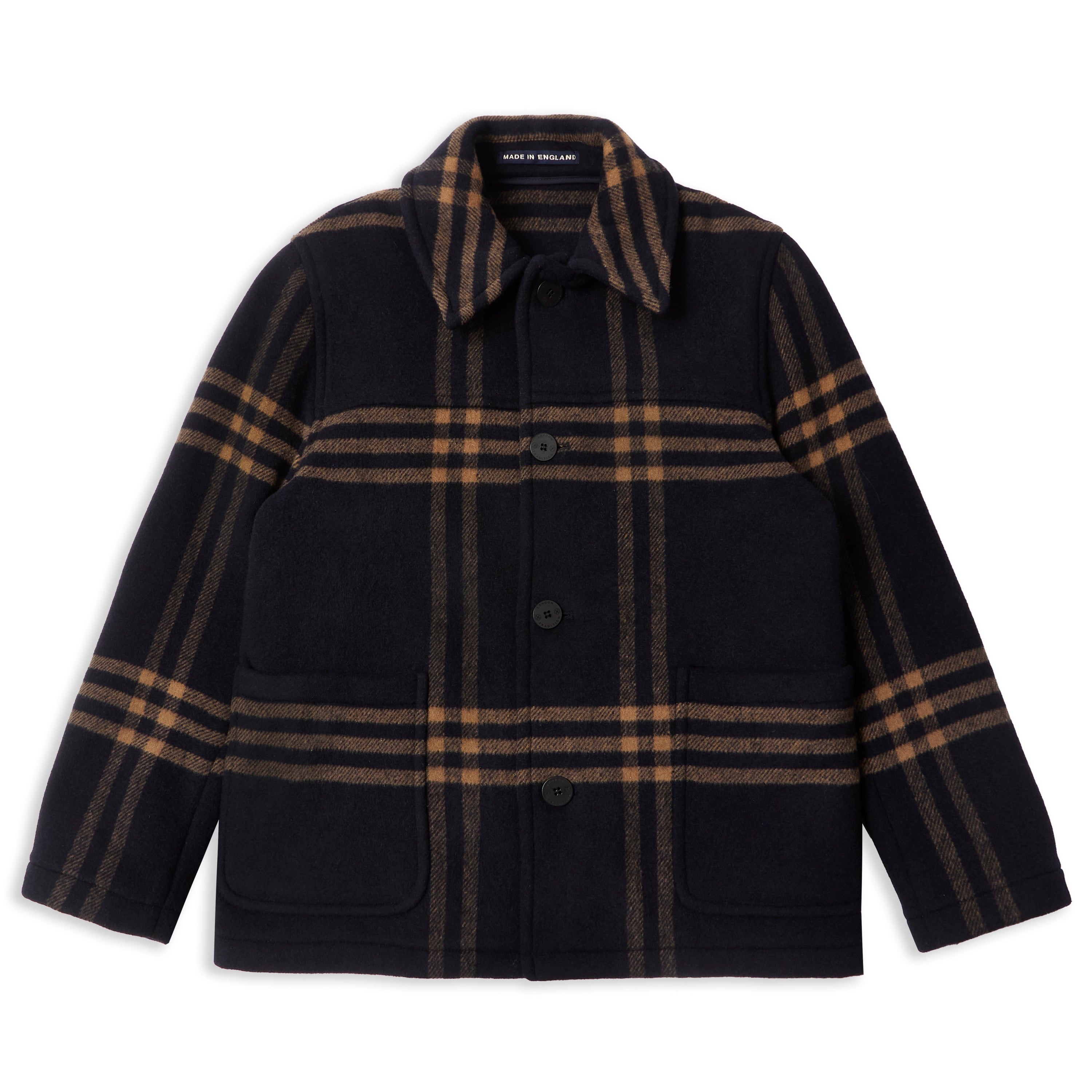 Mens Jacket - Navy Check