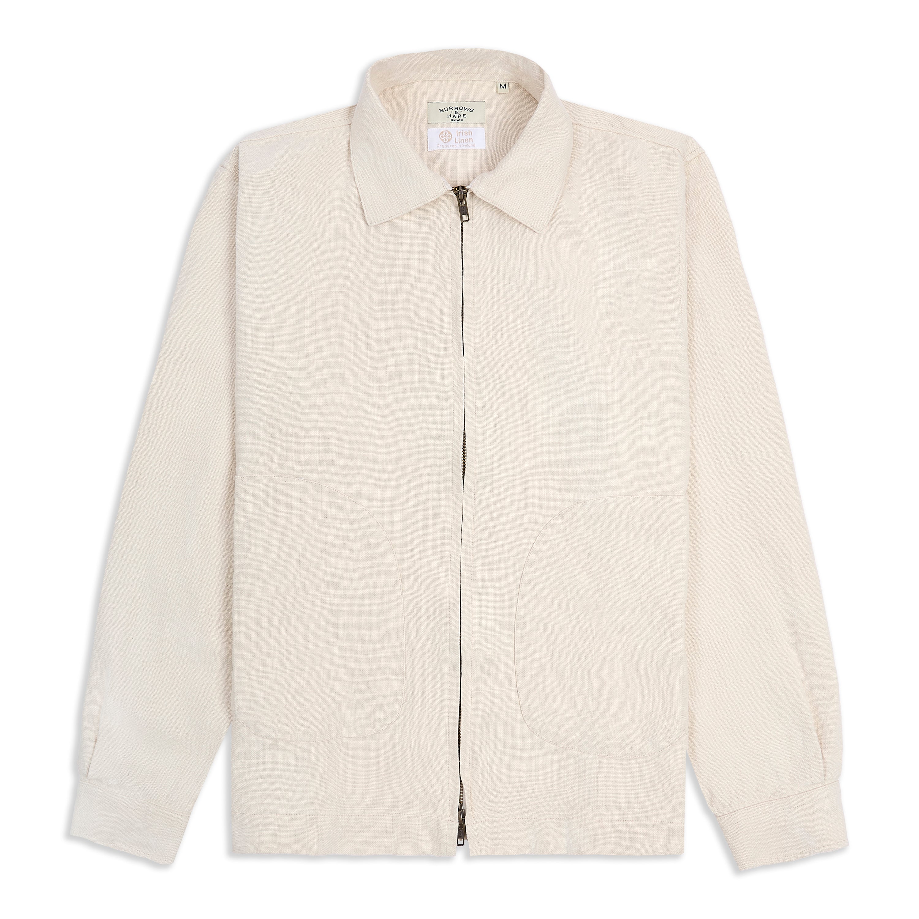 Burrows & Hare Linen James Jacket - Lime White