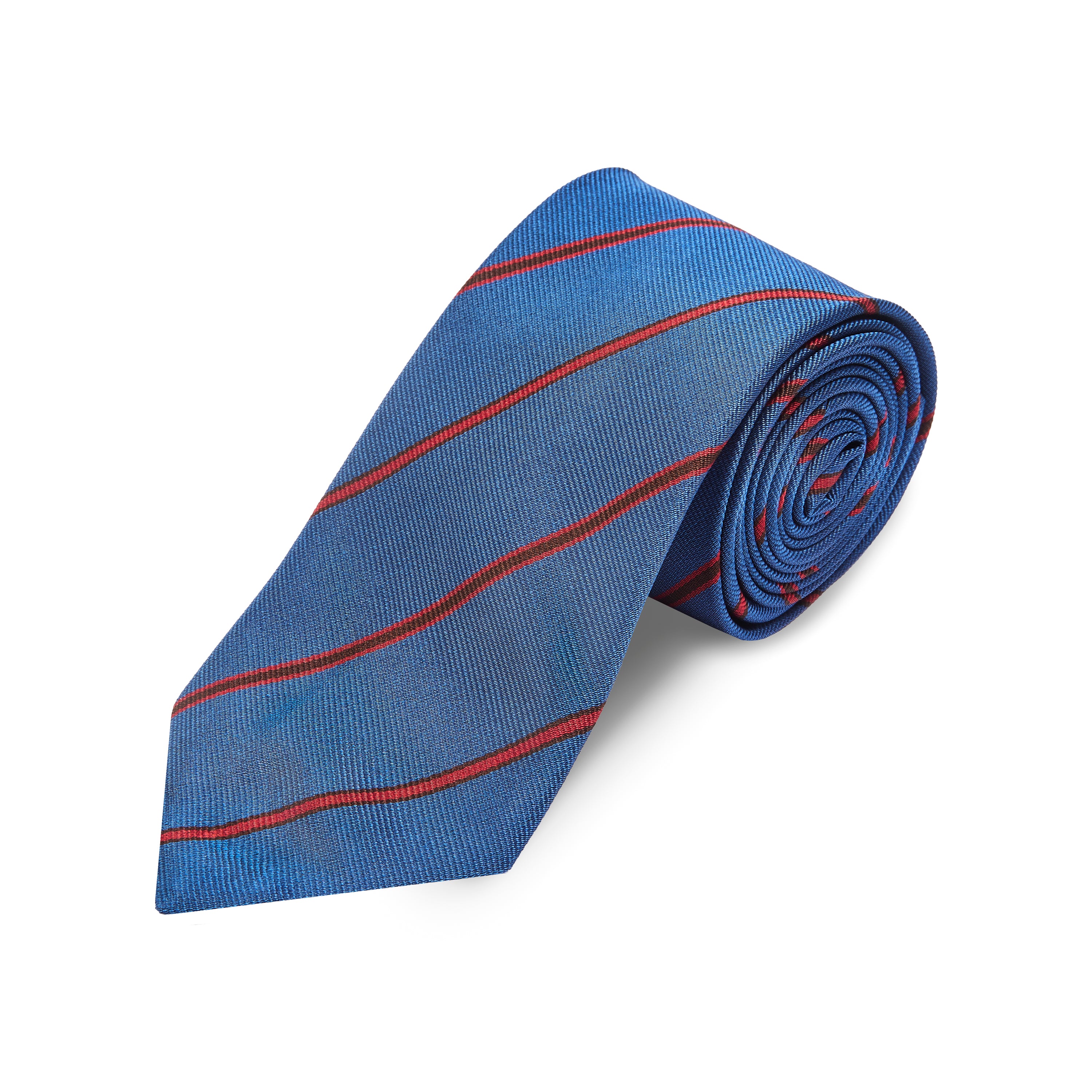 Silk Tie - Stripe Steel