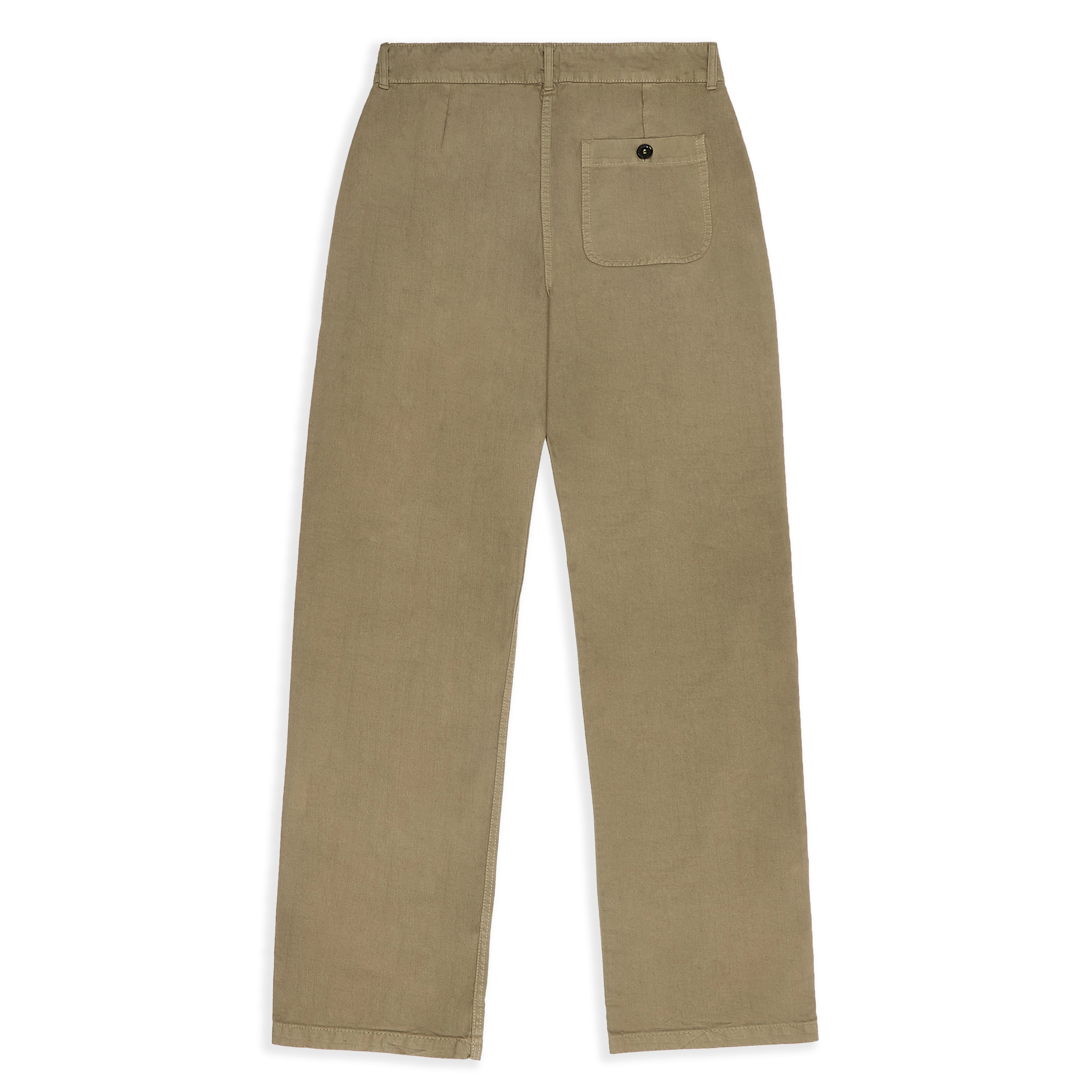 Vetra Pleated Trouser - Desert Herringbone | Burrows & Hare