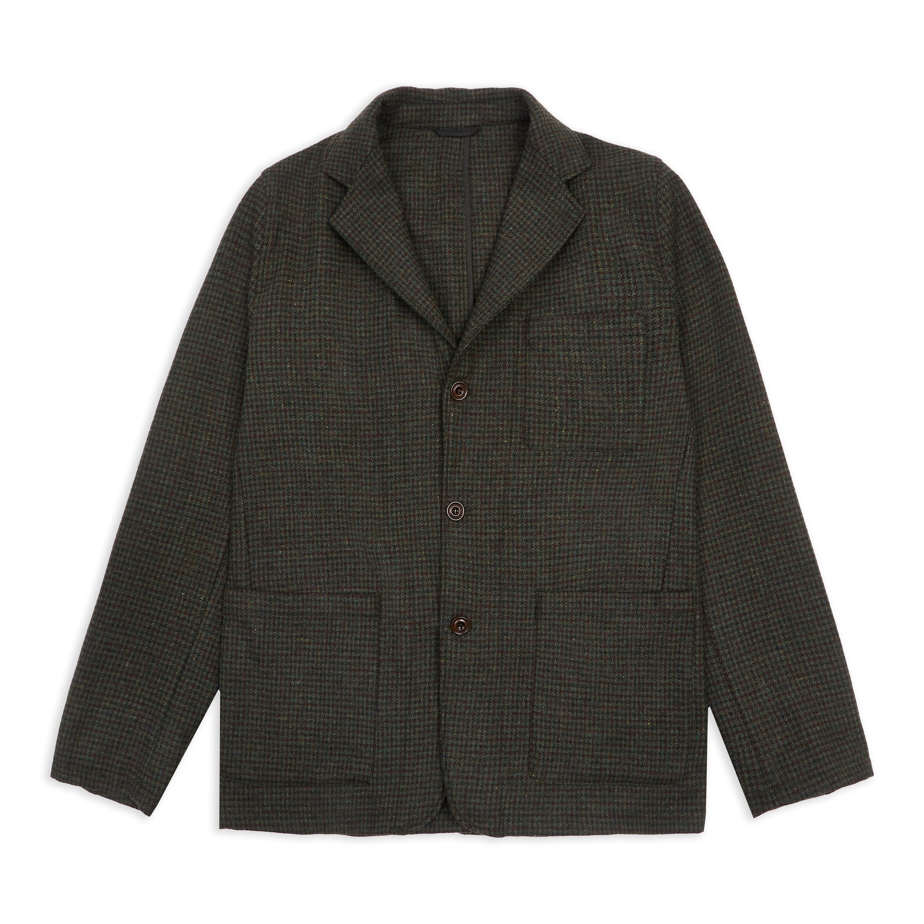 Hartford Jonny Dogtooth Blazer - Green