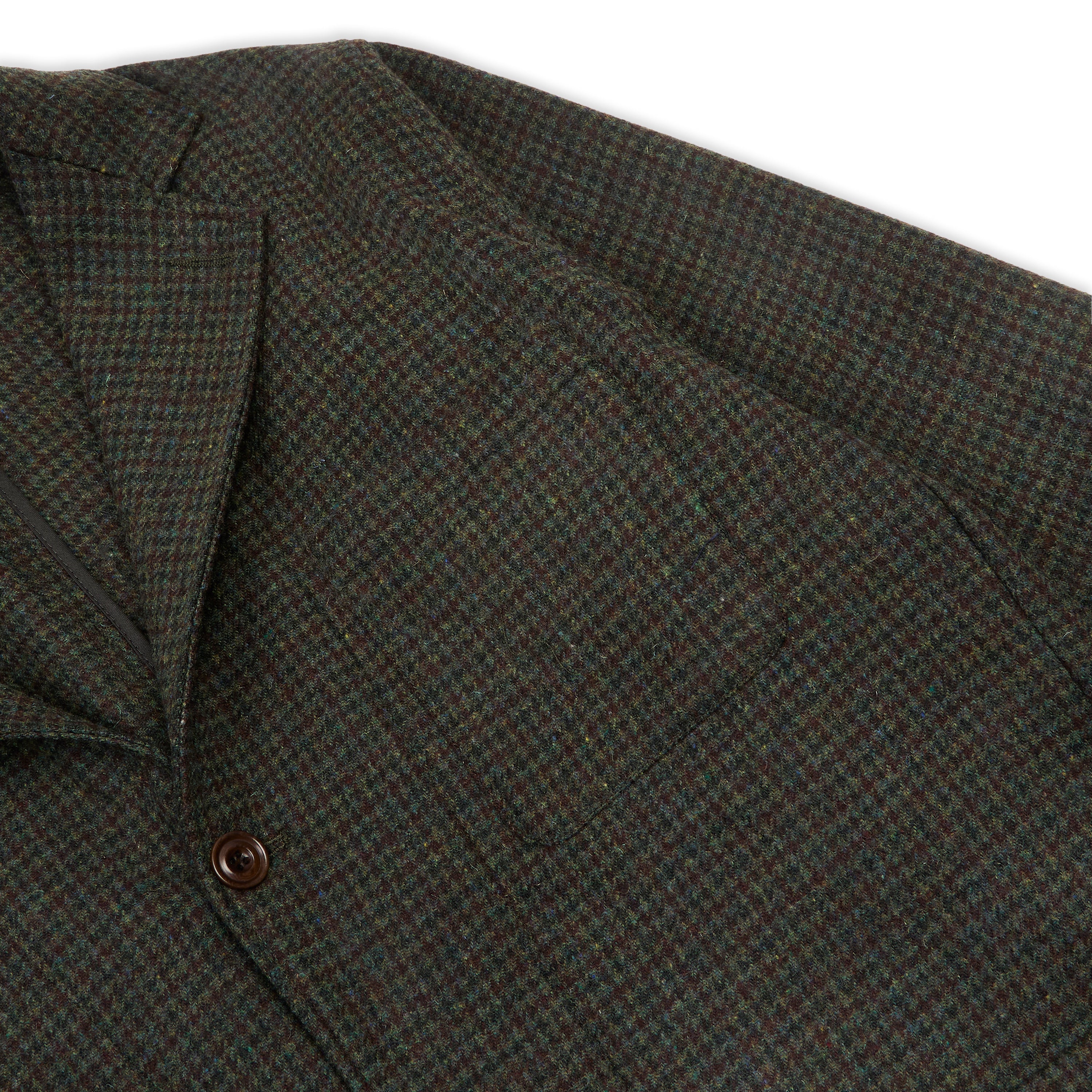 Hartford Jonny Dogtooth Blazer - Green