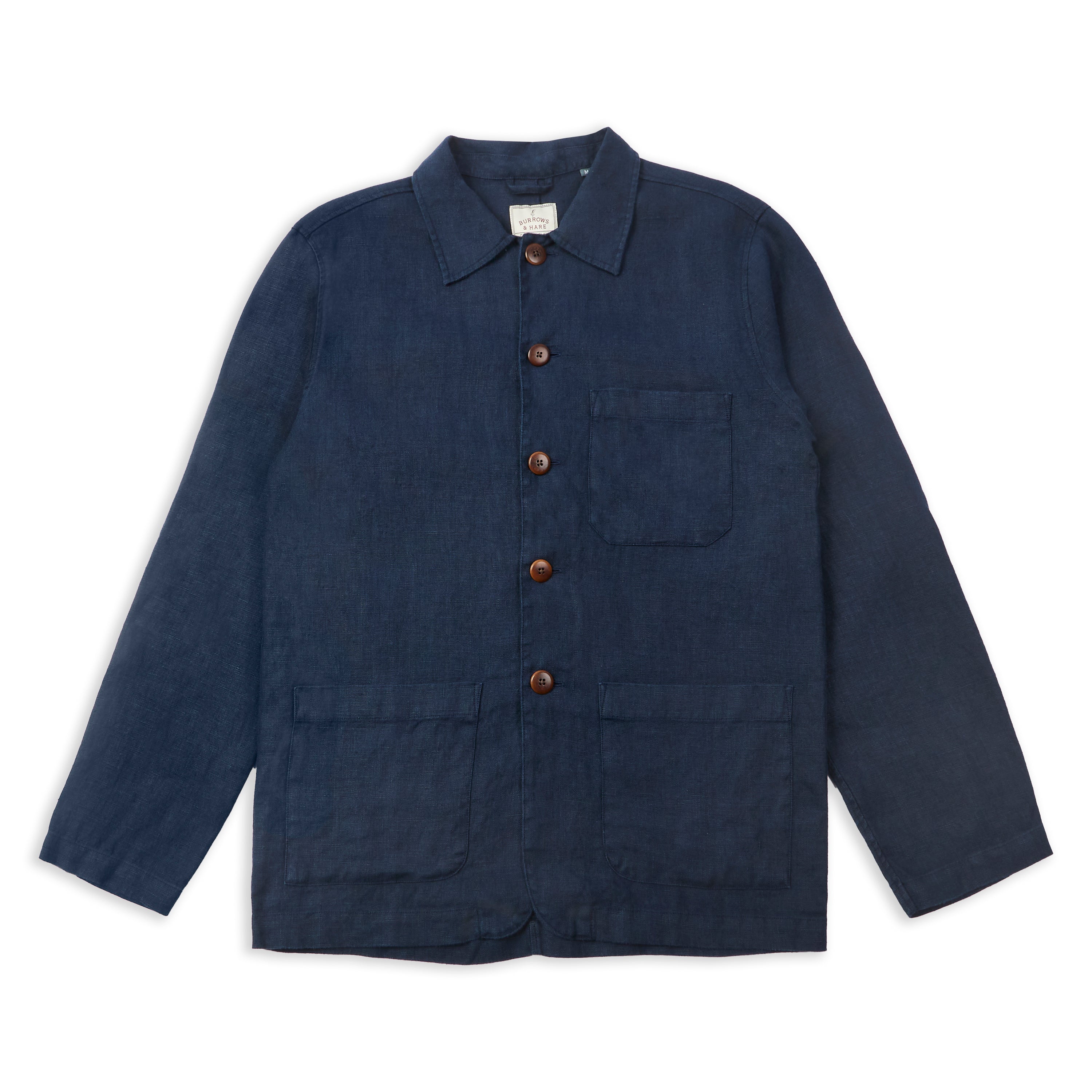 Linen Iffley Jacket - Navy