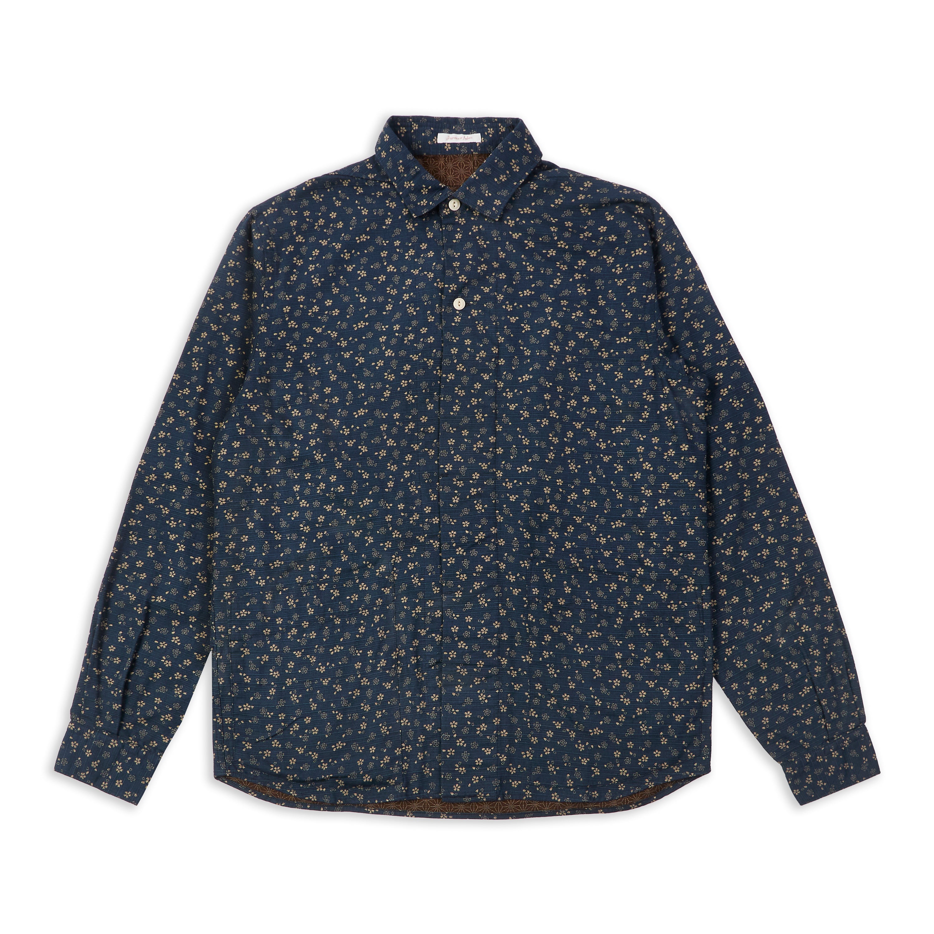  Mens Double Print Navy Shirt