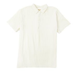 Burrows & Hare Pop Over Short Sleeve Morton Shirt - Cream