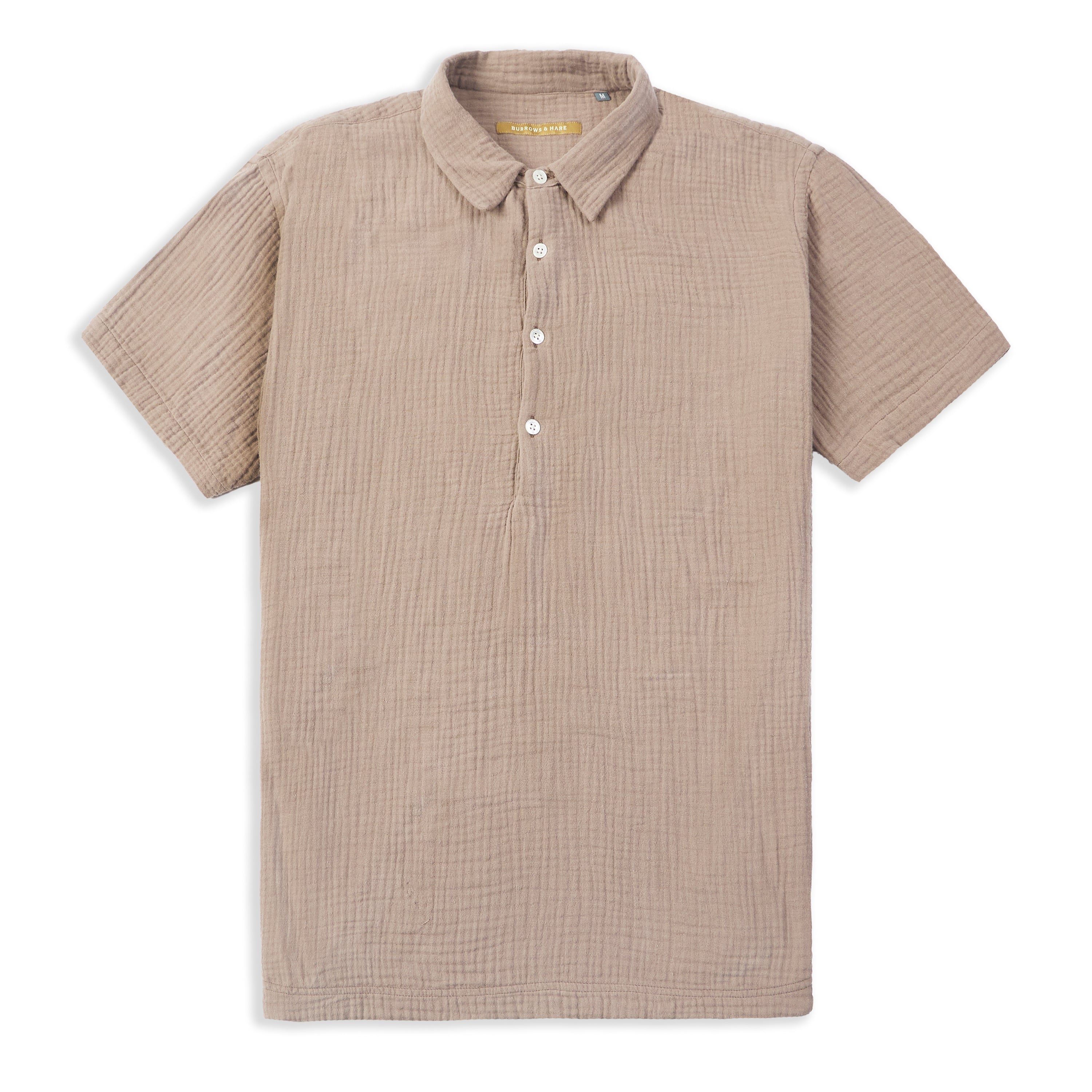 Mens Short Sleeve Shirt - Brown