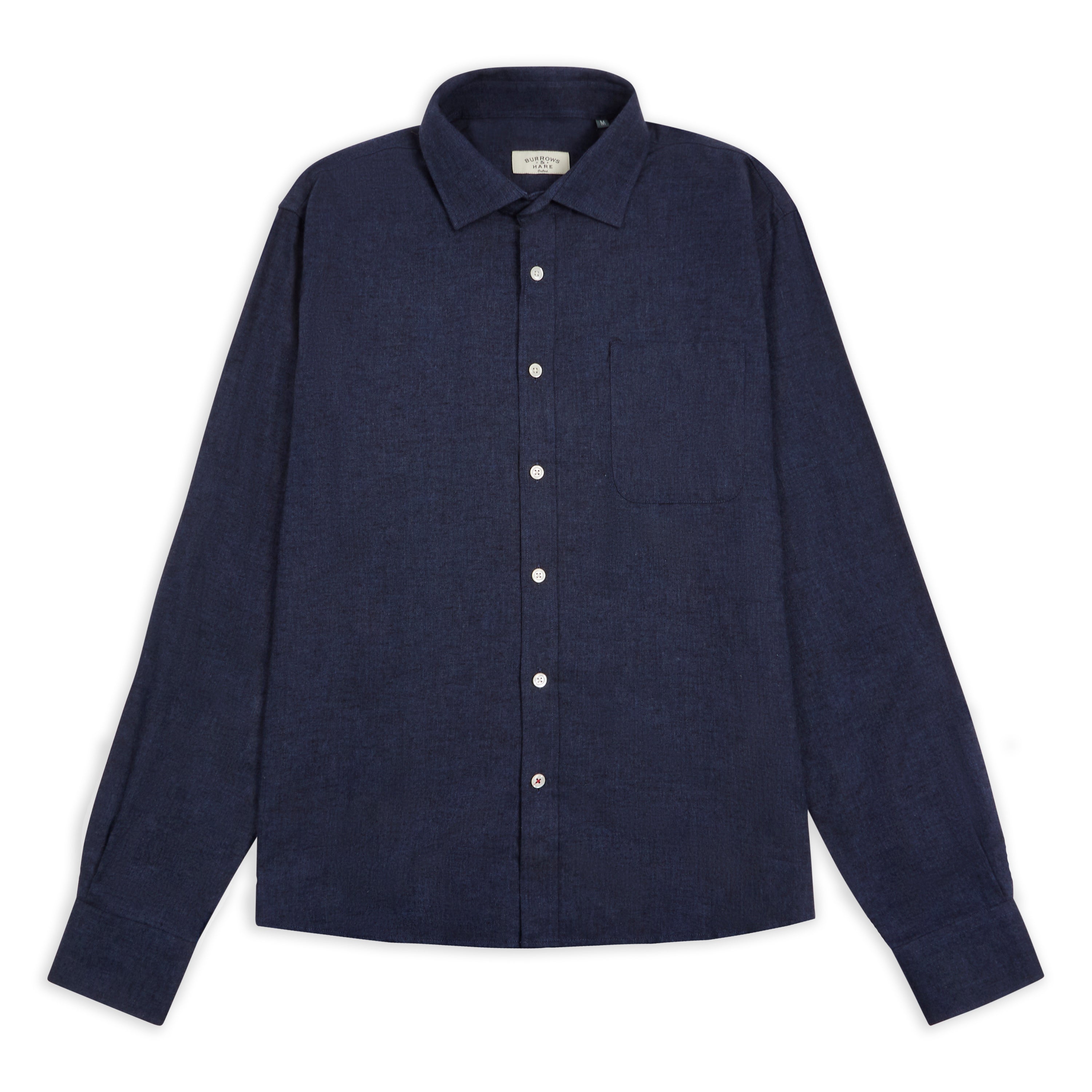 Shirt - Navy Herringbone