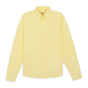 Burrows & Hare Button-down Baby Cord Shirt - Yellow