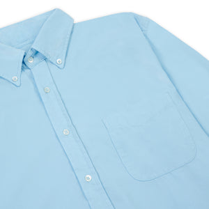 Burrows & Hare Button Down Baby Cord Shirt - Sky Blue