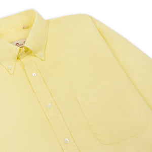 Burrows & Hare Button Down Baby Cord Shirt - Yellow