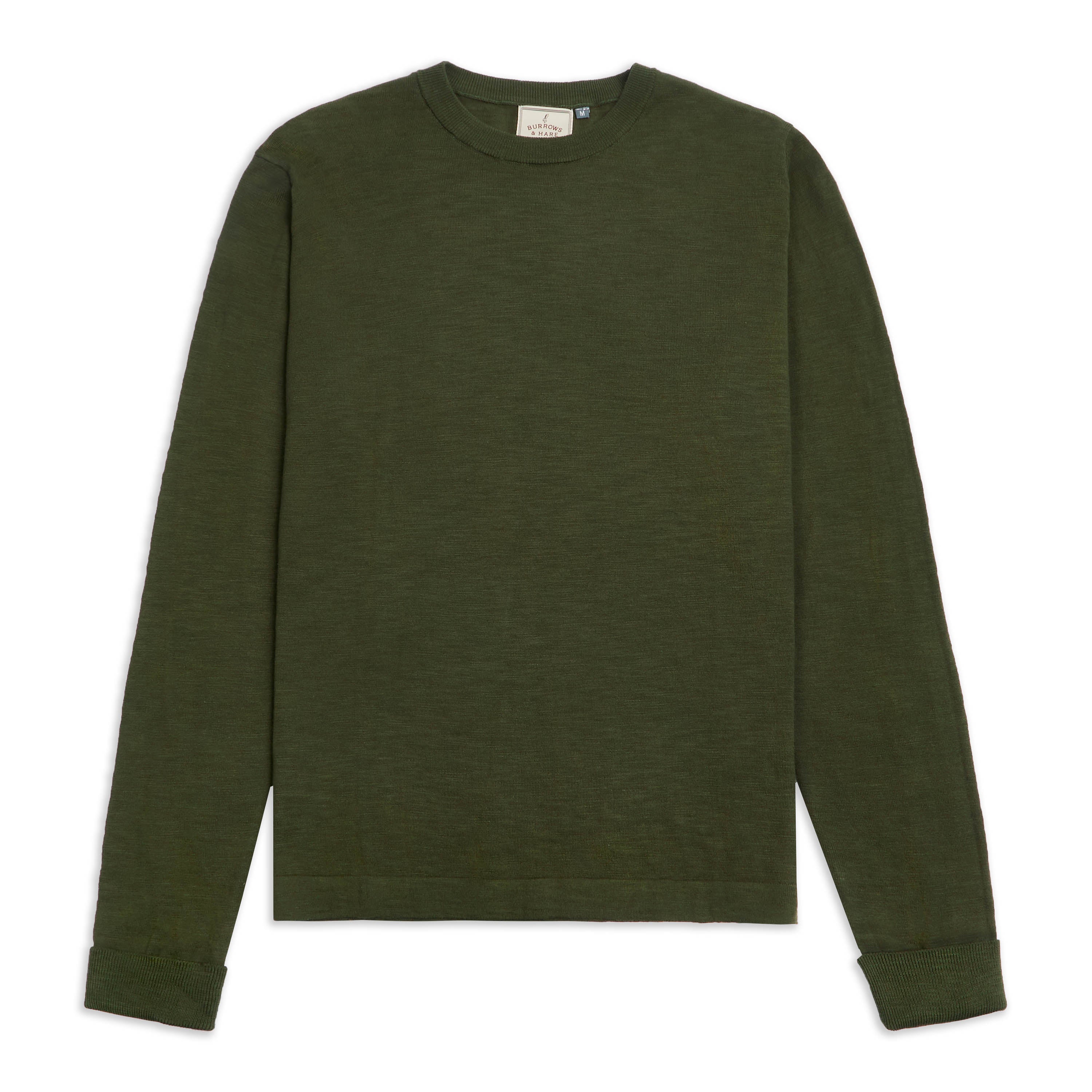 Ash Crew Neck Knitted Sweater - Green