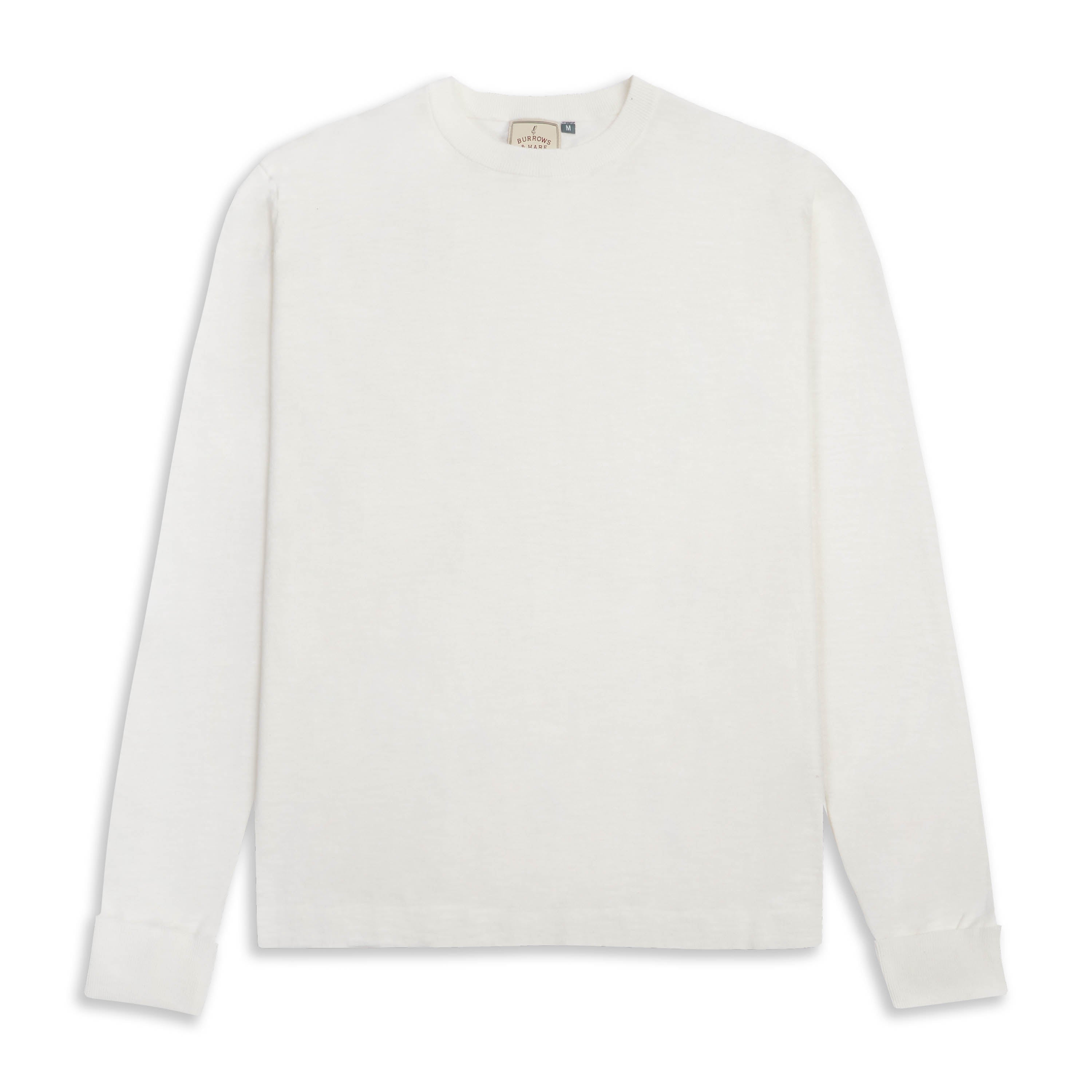 Ash Crew Neck Knitted Sweater - White