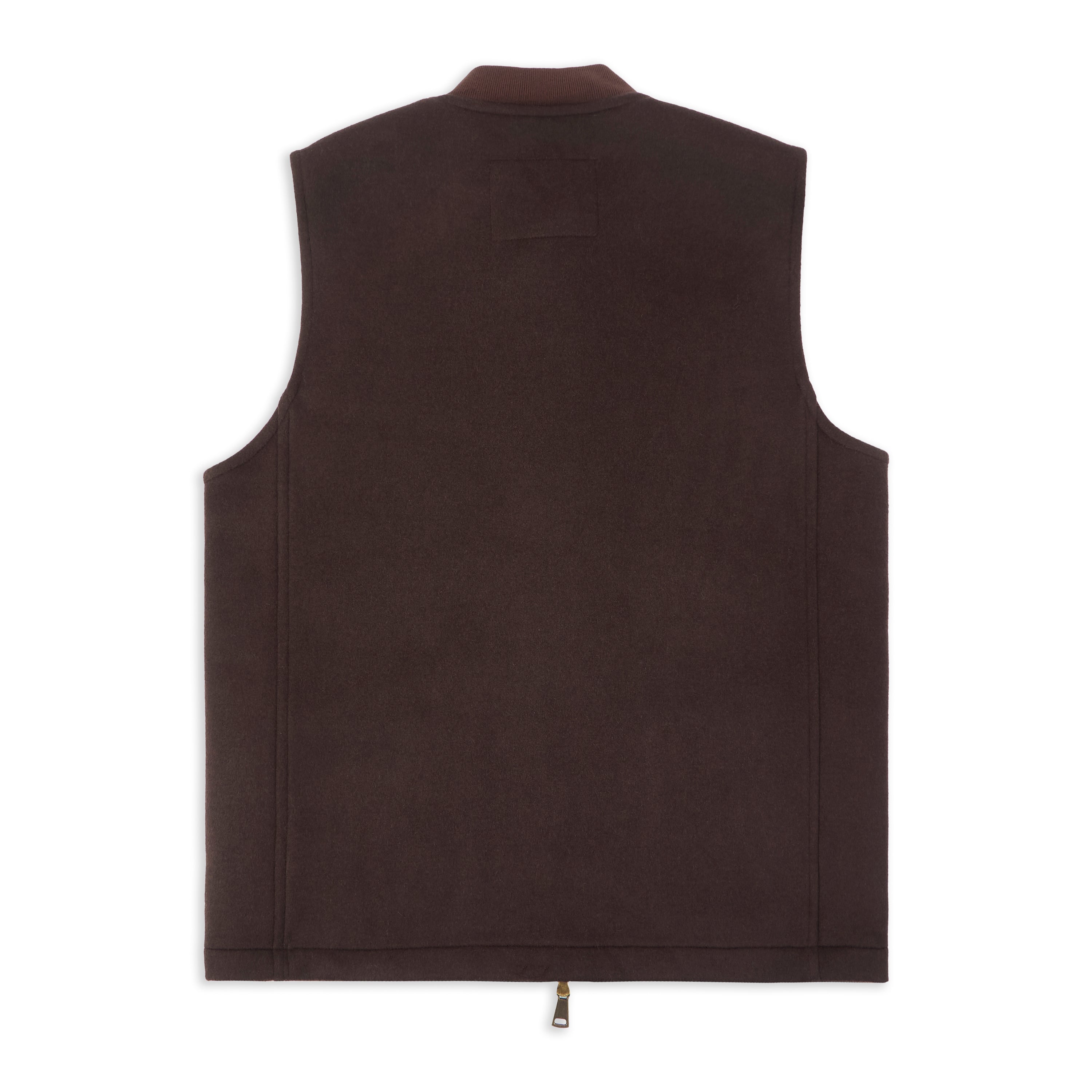 Men's Wool Gilet - Brown