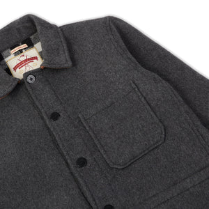 Burrows & Hare Wool Workwear Jacket - Grey