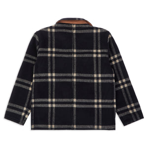 Burrows & Hare Wool Workwear Jacket - Navy Check