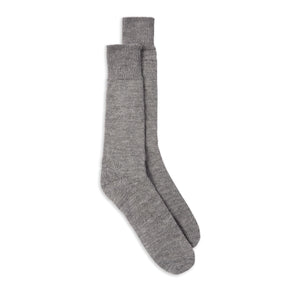 Burrows & Hare Alpaca Socks - Plain Grey