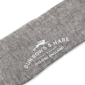 Burrows & Hare Alpaca Socks - Plain Grey
