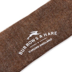 Burrows & Hare Alpaca Socks - Plain Brown