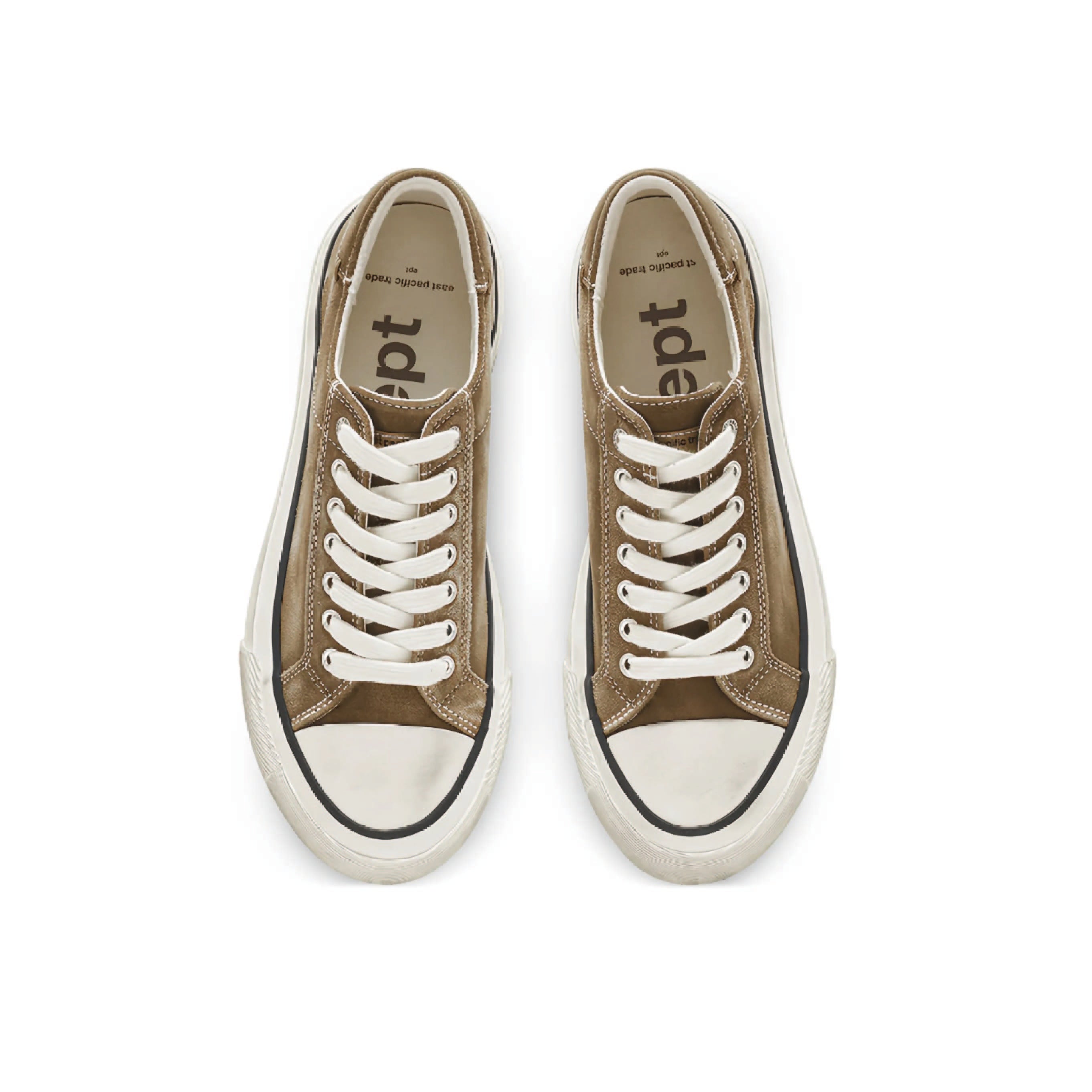 Dive Vintage by East Pacific Trade in Brown/Black — heel and outsole detail