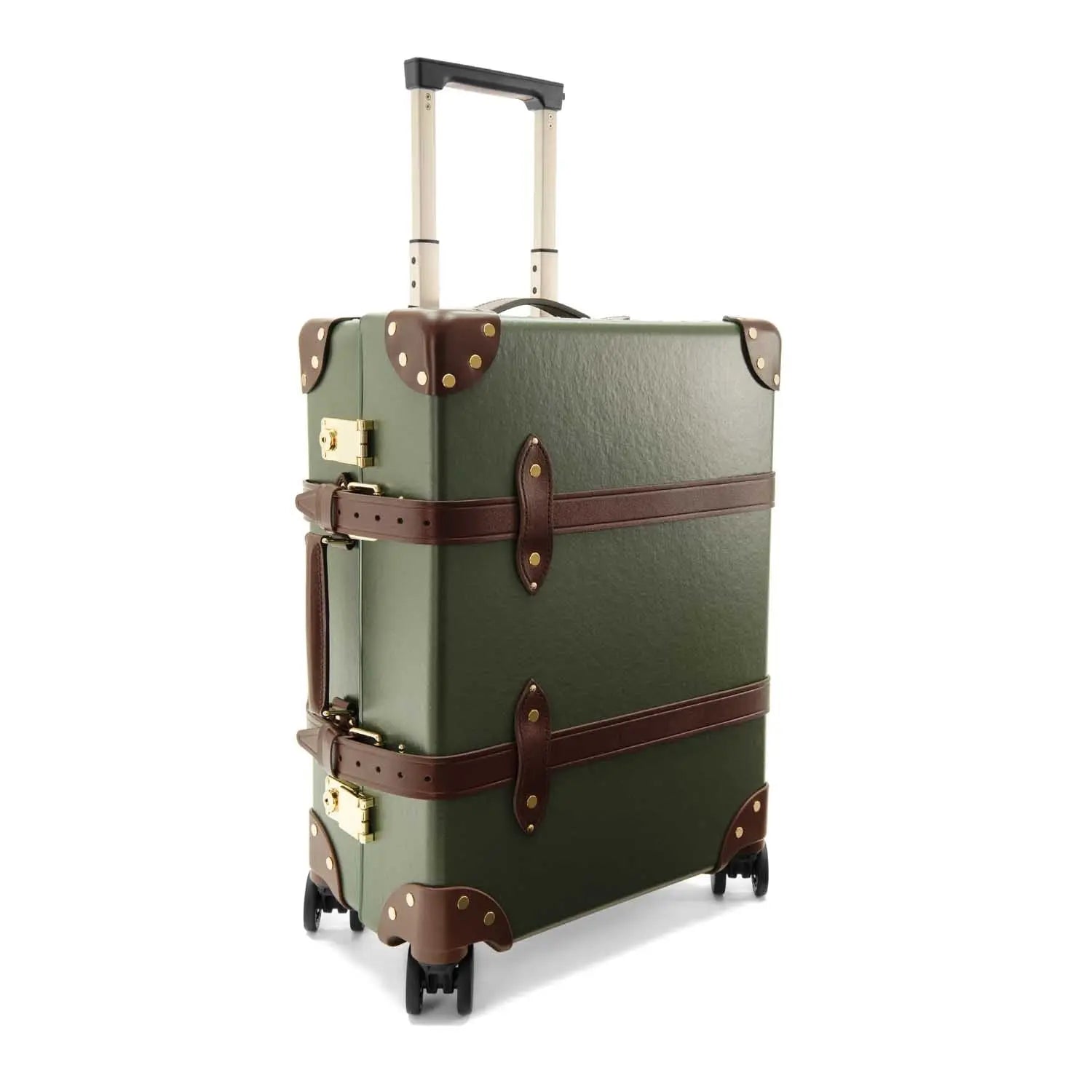 Centenary Carry-On Case - 4 Wheels Green/Brown