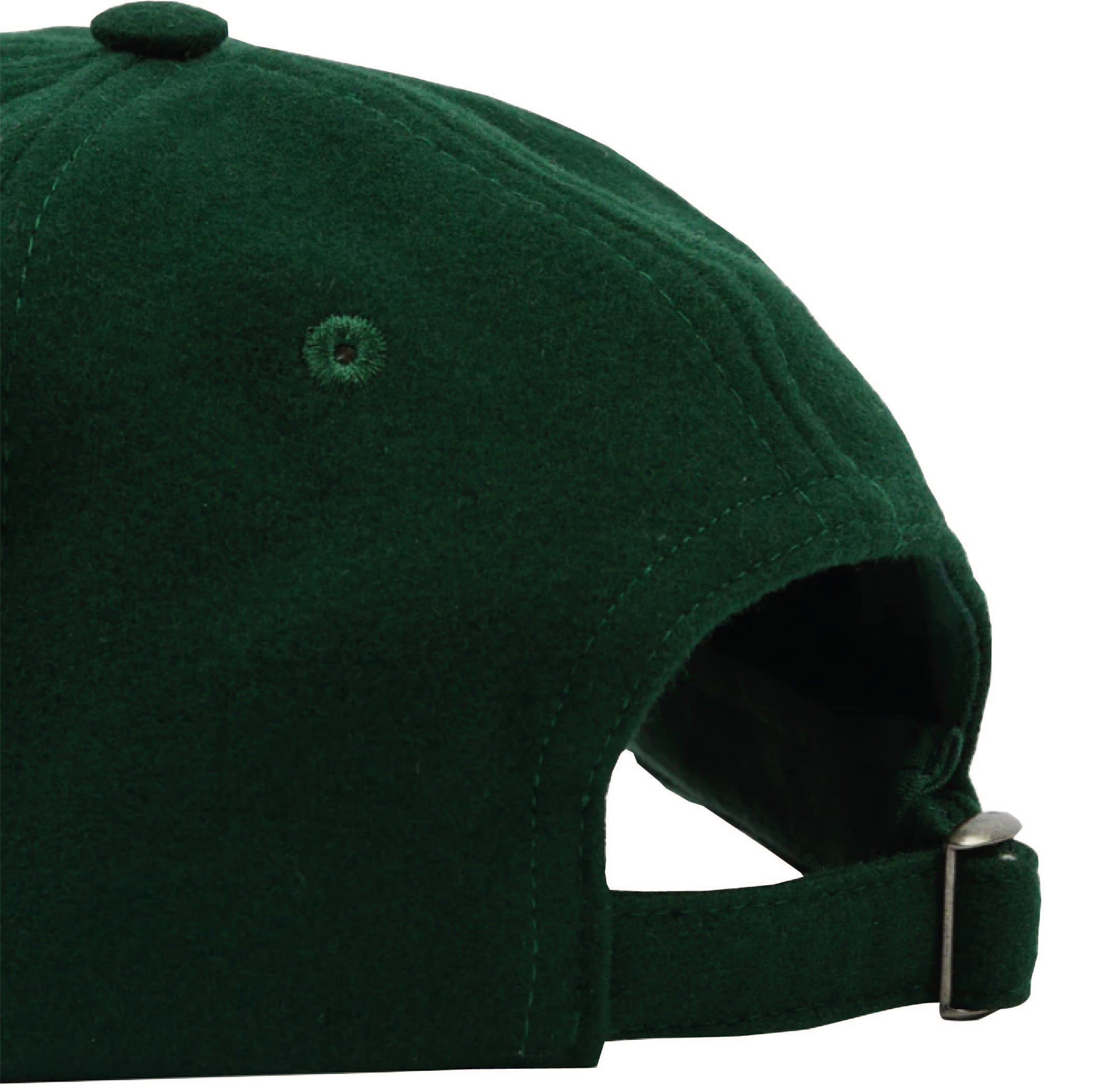 'Tea Time' Wool Baseball Cap - Forest Green