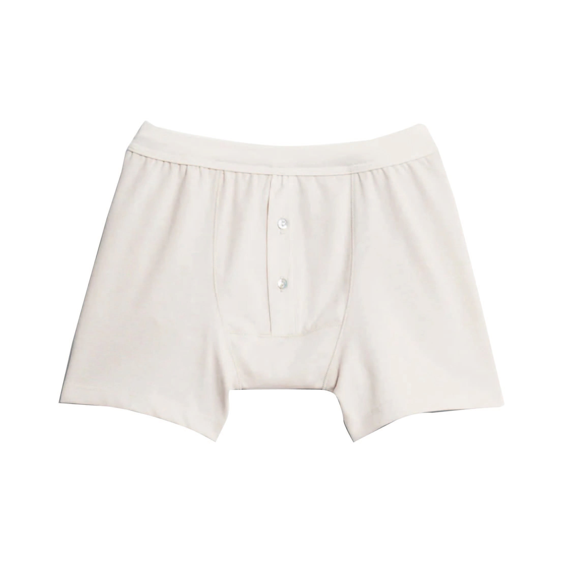 Loopwheeled Mid-Weight Button Fly Boxer - Nature