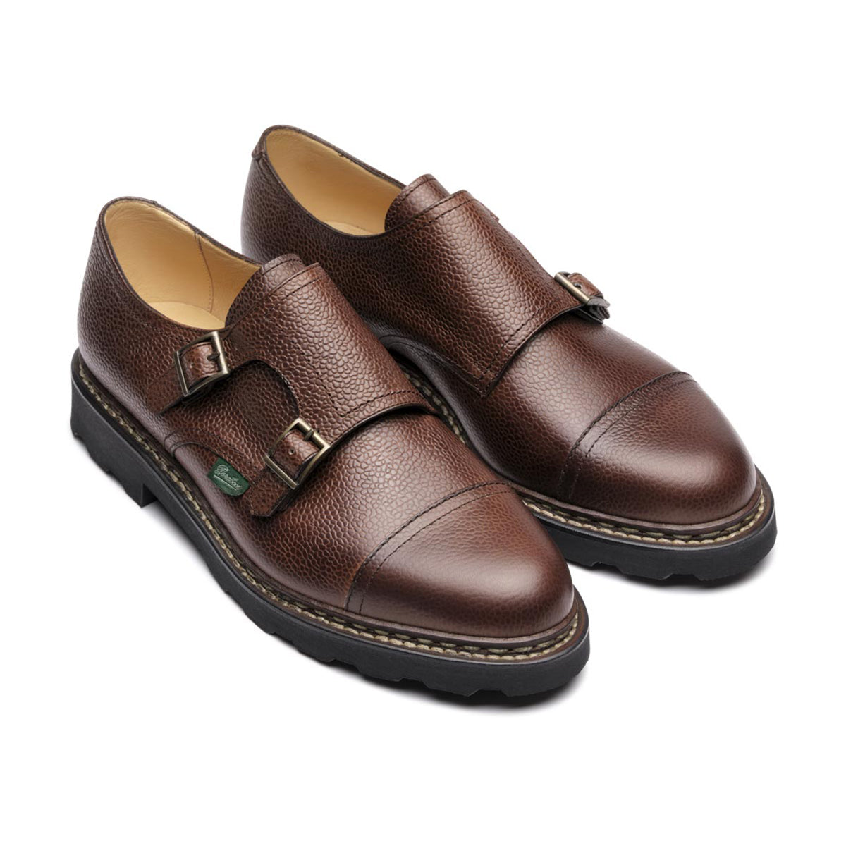Side view of the Paraboot William Shoe in Graine Ebene highlighting its elegant silhouette.