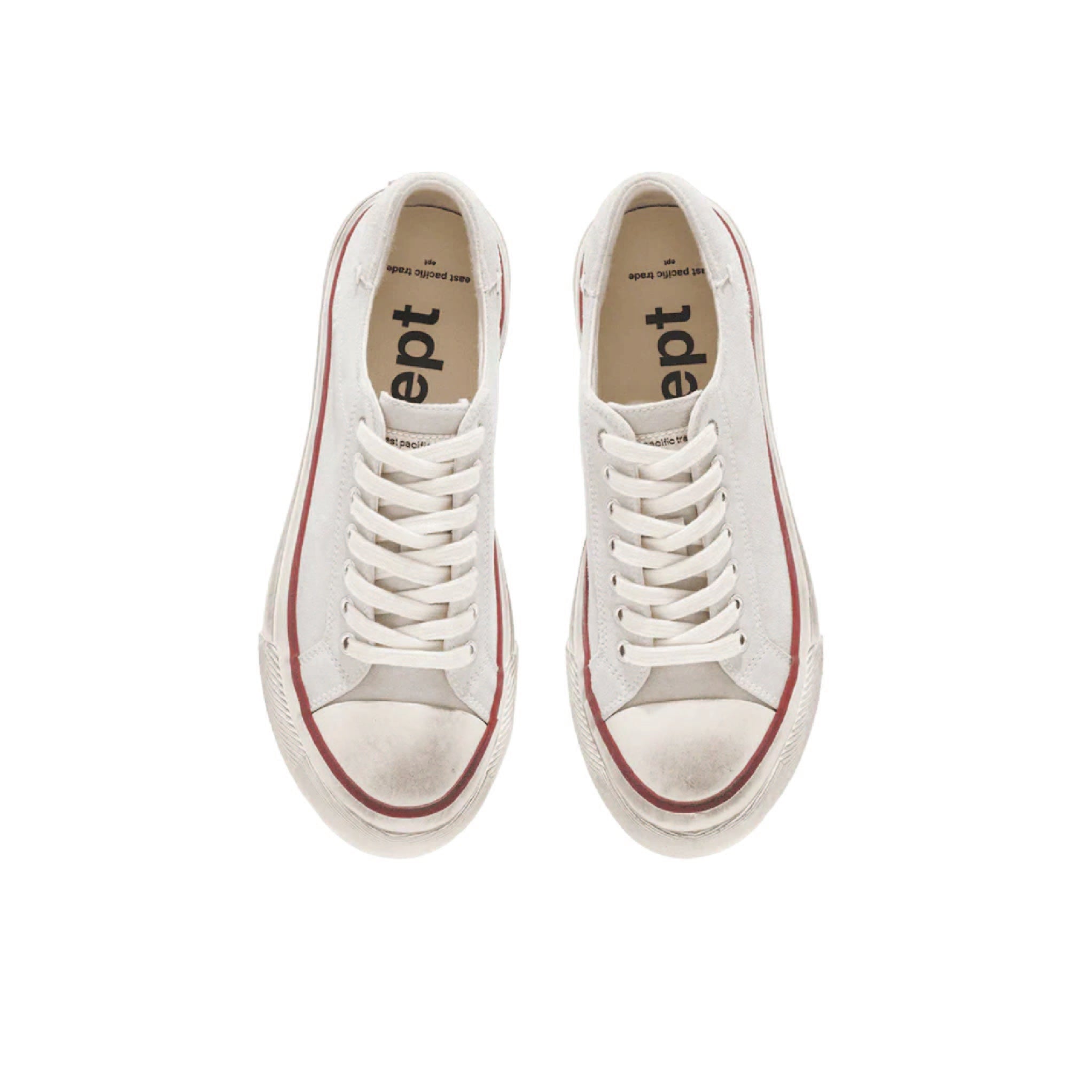 Dive Vintage by East Pacific Trade in Cream/Red — top-down view