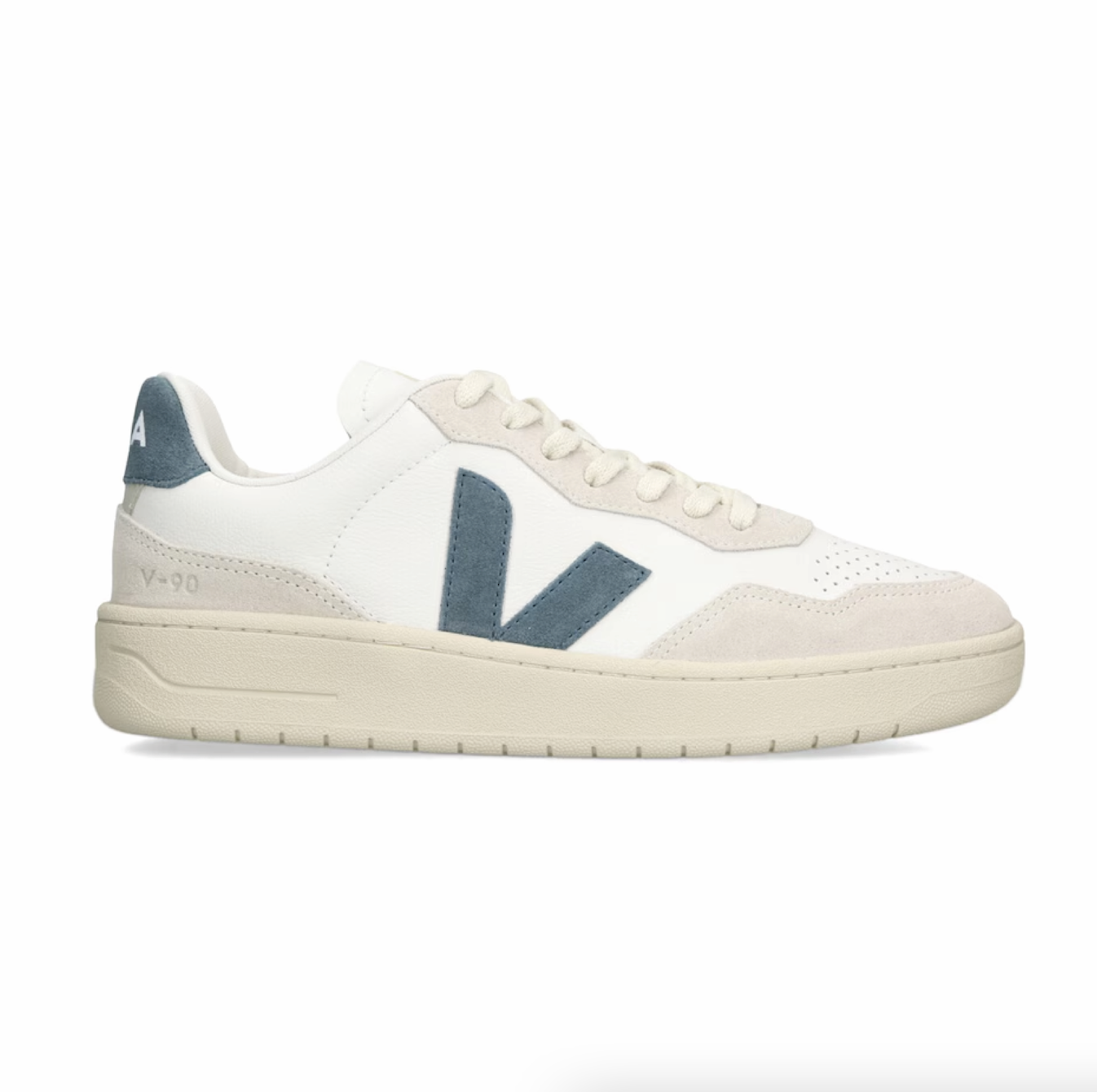 V-90 Leather Trainer - White Cyprus
