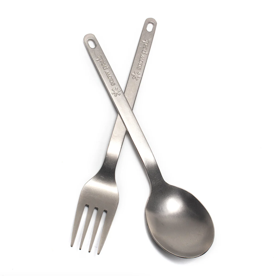 Titanium Fork & Spoon Set