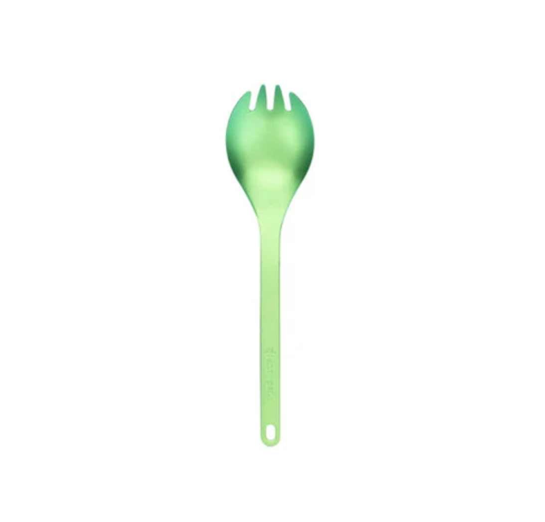Titanium Colour Spork - Green