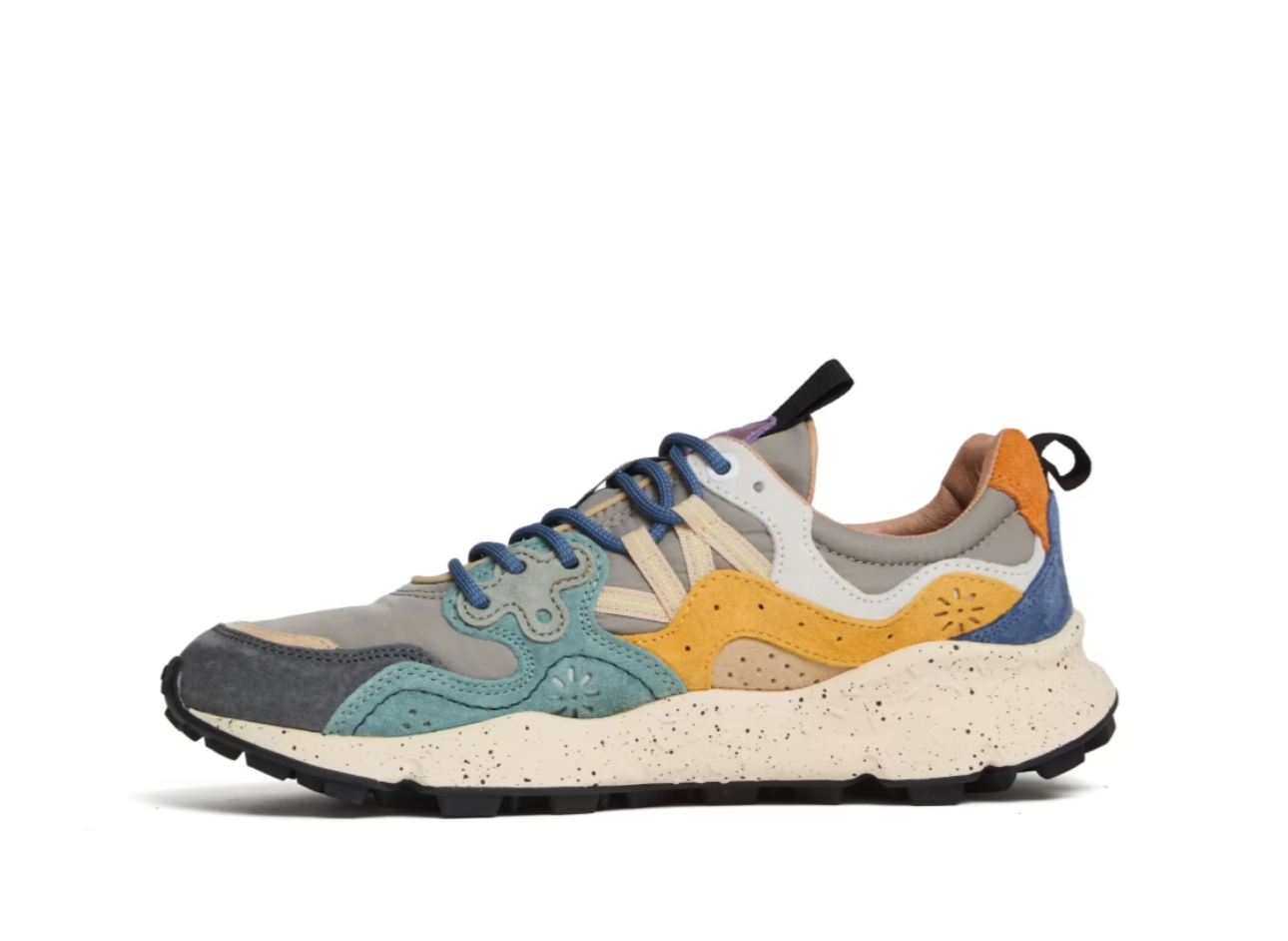 Yamano 3 Suede/Nylon Grey-Petrol-Zucca