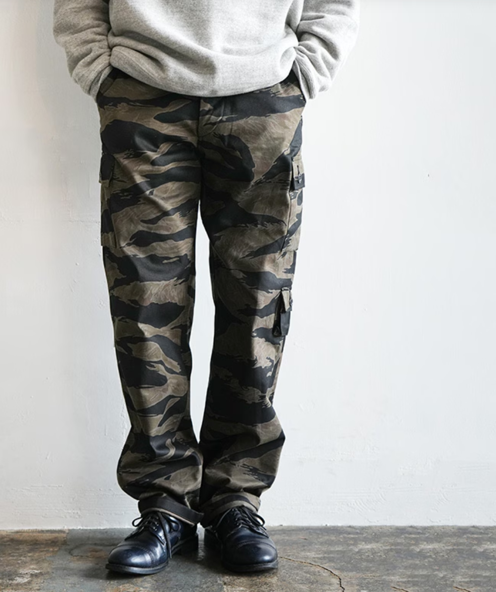 Black Tiger Pattern Trousers