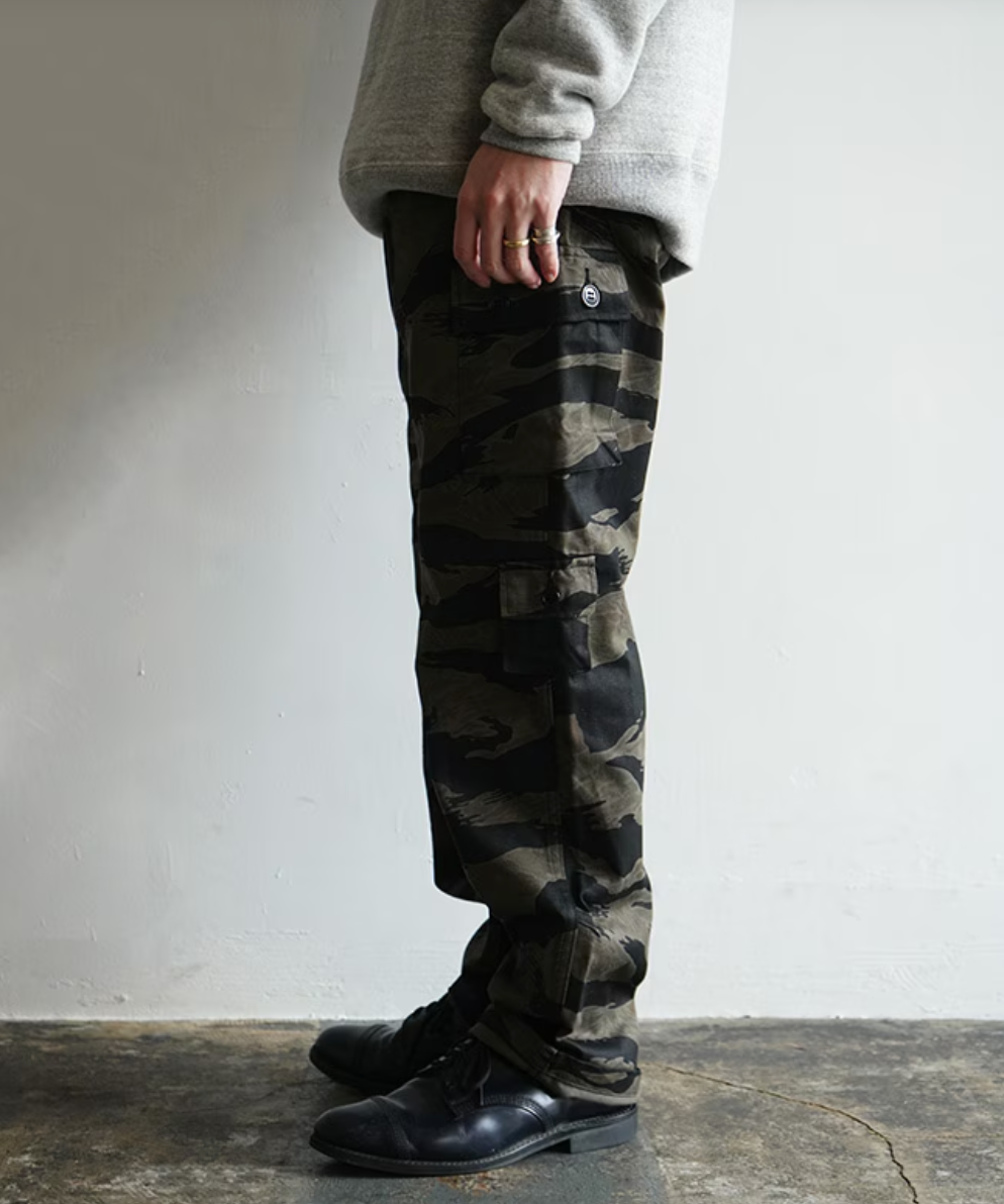 Black Tiger Pattern Trousers