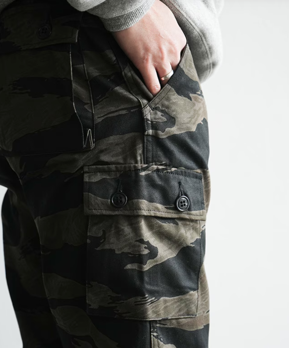 Black Tiger Pattern Trousers