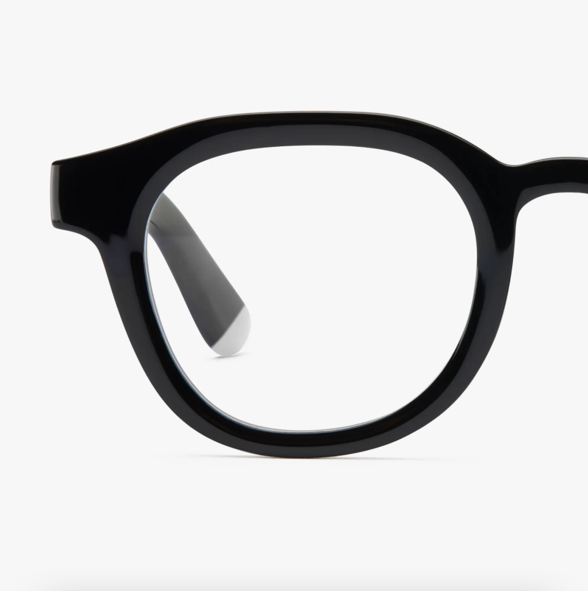 Front view of Barner's Andy Glossy sunglasses in a classic square-frame design.