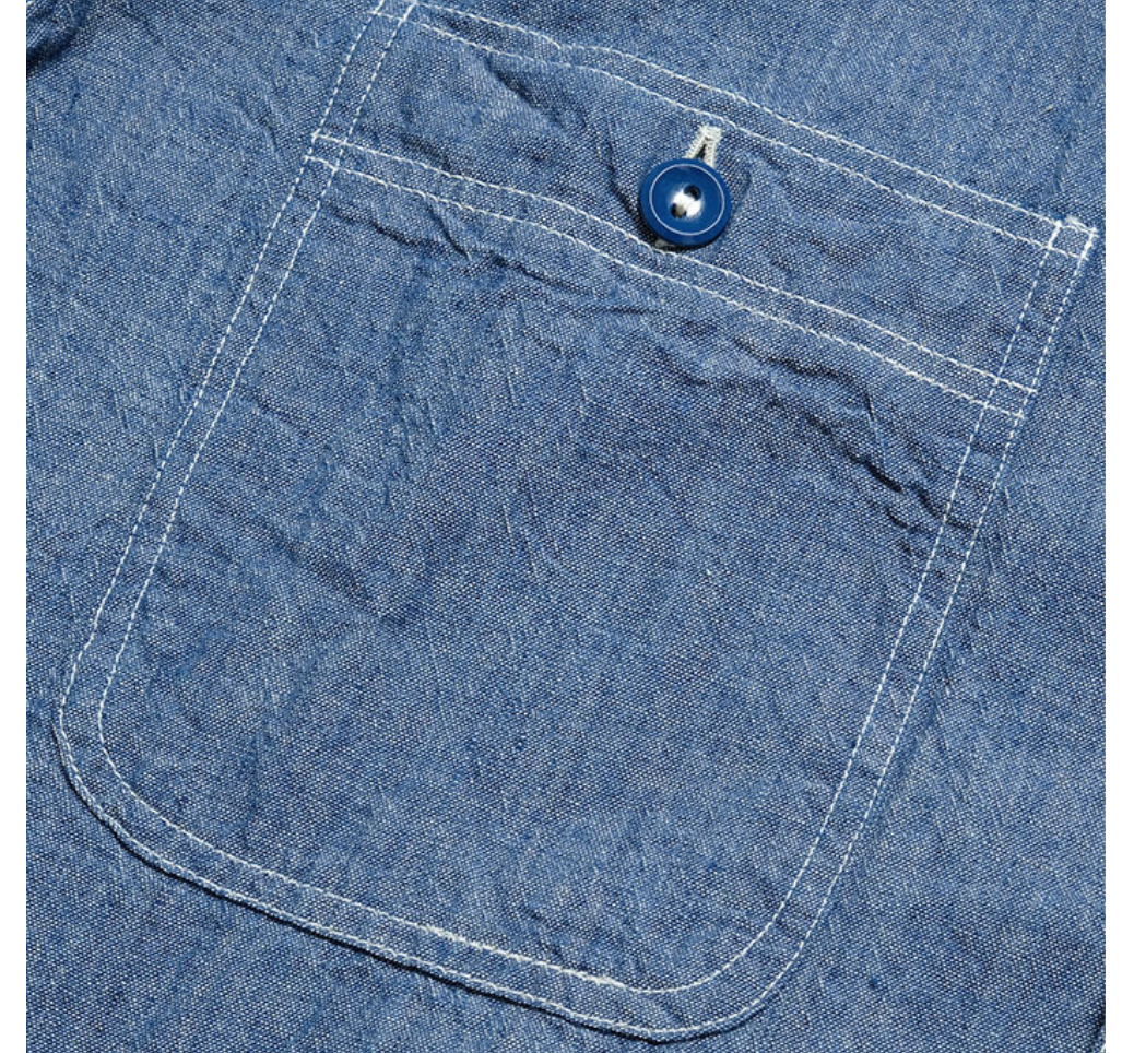 Chambray Shirt Long Sleeve - Blue