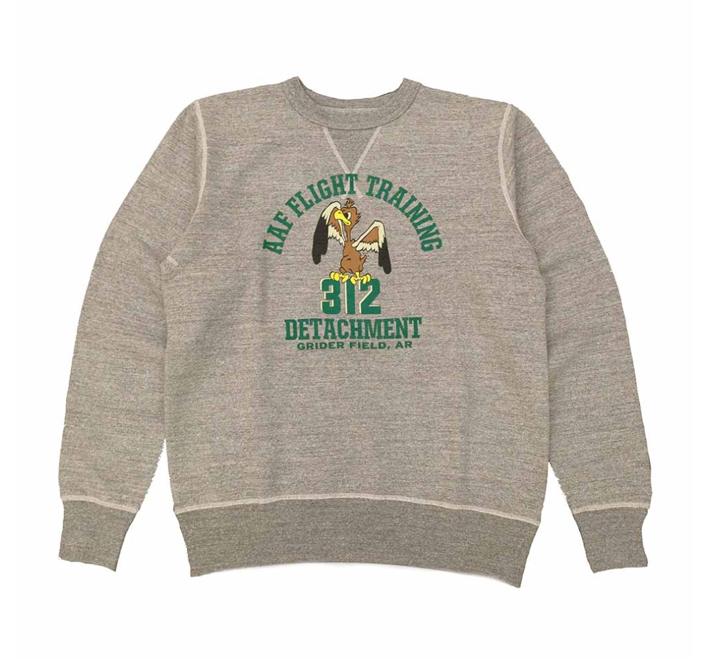 Crew Neck Sweatshirt Flight Training - Heather Grey