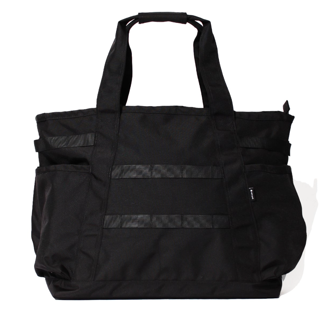 Snow Peak Recycled Cordura Tote Bag - Black in Black | Burrows & Hare