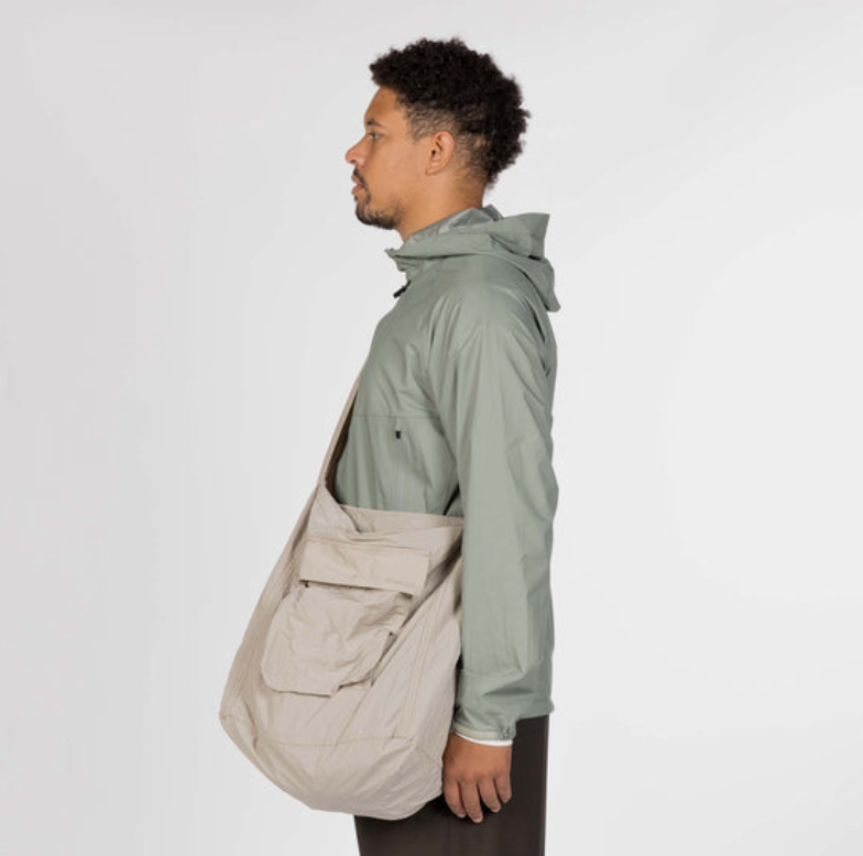 Snow Peak Ripstop Wrap Cross Bag - Greige in Greige — view 4 of 4 | Burrows & Hare