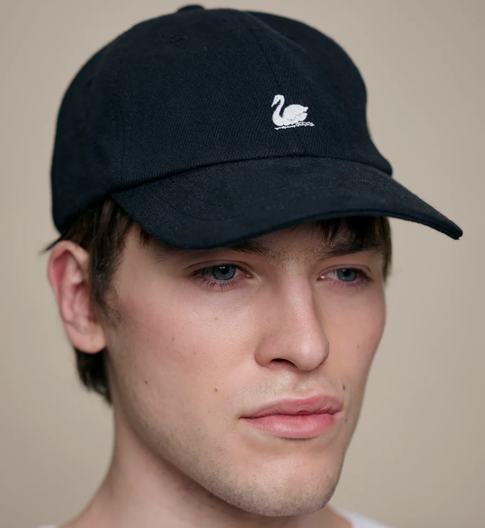 Swan Logo Cotton Twill Cap - Pumpkin
