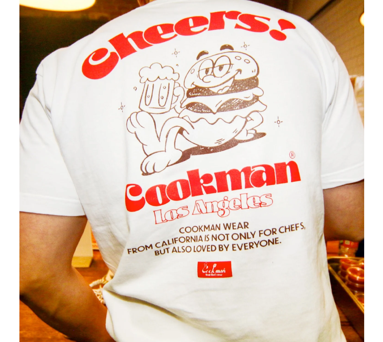 T-Shirt Cheers Burger - White