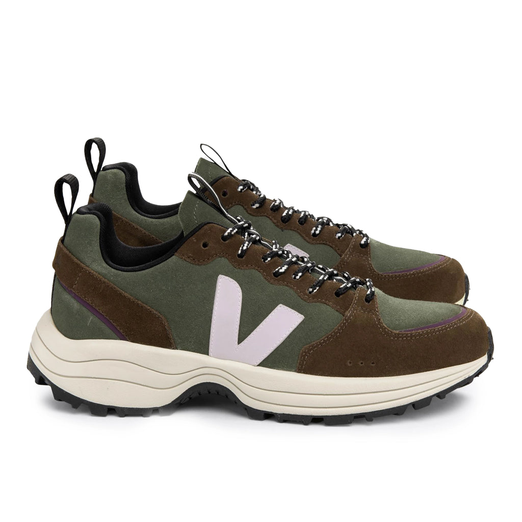 VEJA Venturi Suede Trainer - Mud Parme Multico – Burrows & Hare