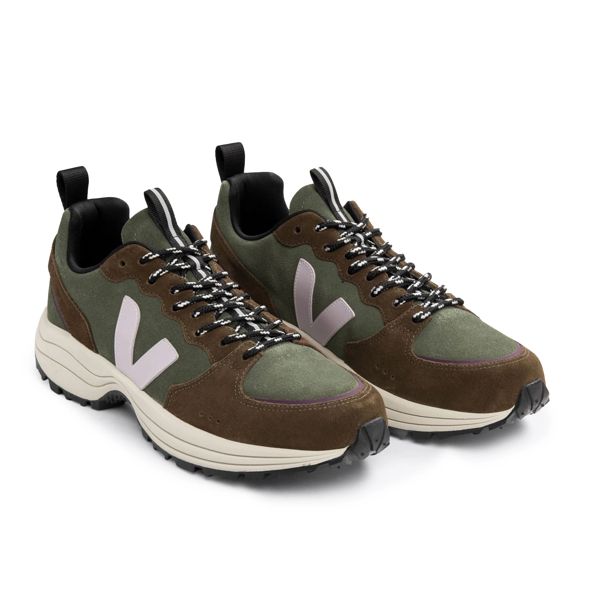 VEJA Venturi Suede Trainer - Mud Parme Multico