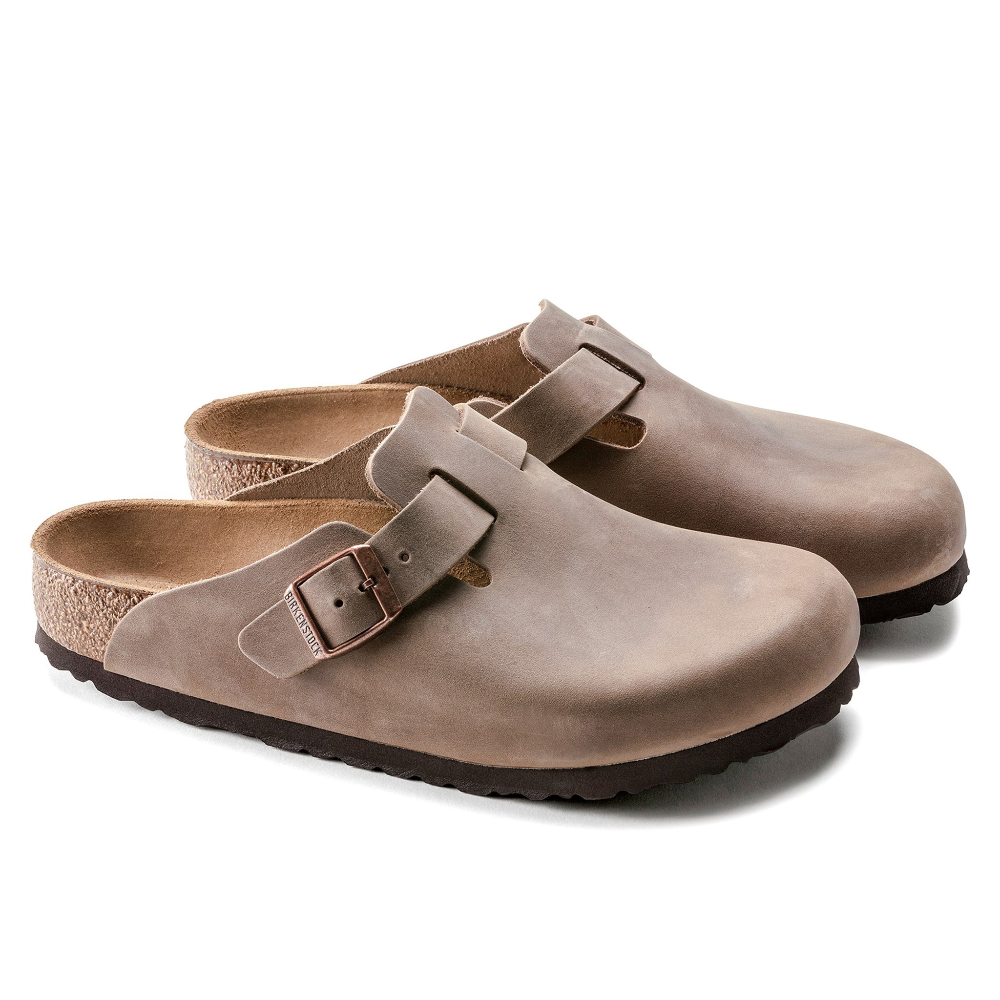 BIRKENSTOCK Boston Oiled Leather Clogs - Tobacco Brown