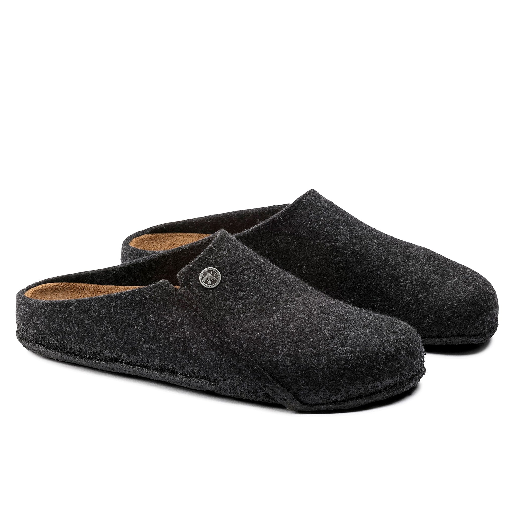 BIRKENSTOCK Zermatt Wool Felt Clogs - Anthracite