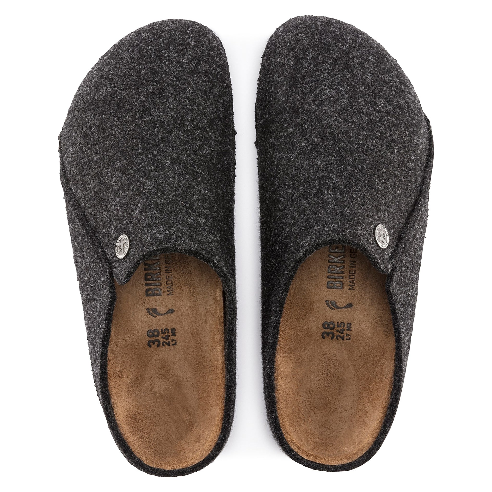 BIRKENSTOCK Zermatt Wool Felt Clogs - Anthracite